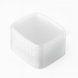 Plastmasas vāki konteineriem, caurspīdīgi, 108x81x33mm, PP, iepakojumā 100gab.