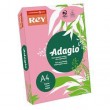 Krāsains papīrs REY Adagio A4 80g/m2 500lap.t.rozā kr. Nr.05
