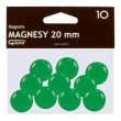 Magnēts 20 mm,  zaļa krāsa